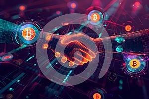 Peer-to-peer lending services concept