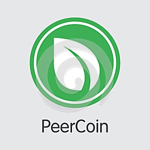 Peercoin - Cryptocurrency Colored Logo.