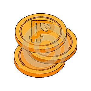 peercoin cryptocurrency stack icon