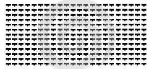 Peg board with curly holes. White rectangle peg board perforated texture background for working bench tools. Vector