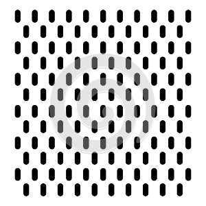 Peg board with oval holes. Grey peg board perforated texture background for working bench tools. Vector illustration.