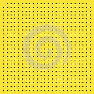 Peg board perforated texture background material with round holes pattern board vector illustration.