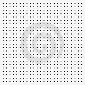 Peg board perforated texture background material with round holes pattern board vector illustration.