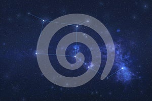 Pegasus Constellation in outer space