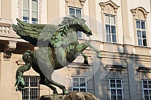 Pegasus fountain in Mirabell palace, Salzburg, Austria