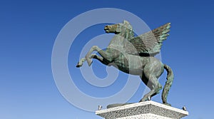 Pegasus, the mythical winged horse.