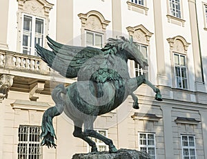 Pegasus sculpture in the Mirabell Gardens, Salzburg.