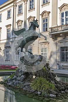 Pegasus sculpture in the Mirabell Gardens, Salzburg.