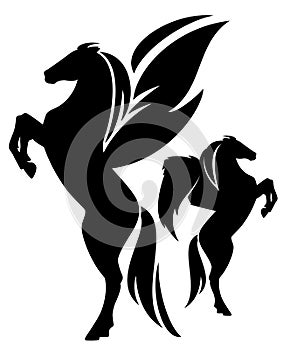 Pegasus silhouette design
