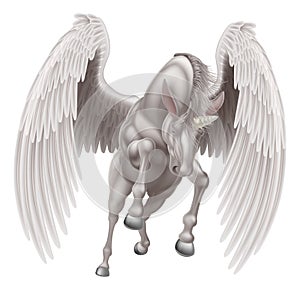 Pegasus Unicorn Winged Horned Horse photo