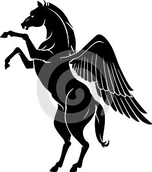 Pegasus Winged Horse Standing