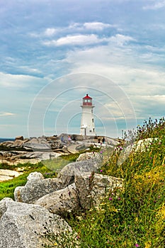 Peggy Cove Lighthouse in Nova Scotia, Canada