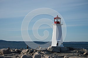 Peggy?s Cove lighthouse in Halifax, Canada