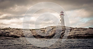 Peggy's Cove Lighthouse in Nova Scotia, Canada