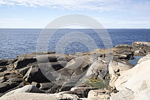 Peggy`s Cove Village Rocky Coastline