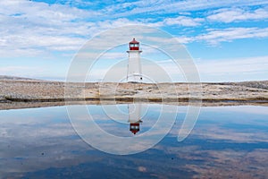 Peggy`s Point Lighthouse Reflection