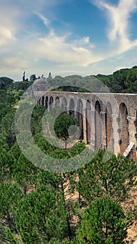 Pegoes aqueduct by the Castle and Convent of the Order of Christ photo