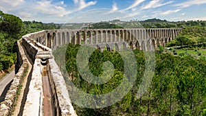 Pegoes aqueduct by the Castle and Convent of the Order of Christ photo