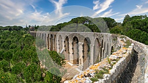 Pegoes aqueduct by the Castle and Convent of the Order of Christ photo