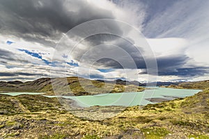 Pehoe Lake, Torres del Paine National Park, Chile, South America