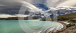 Pehoe Lake, Torres del Paine National Park, Chile, South America