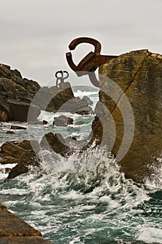 Peine del Viento. San Sebastian, Spain photo