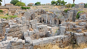 Peirene Fountain at the archaeological site of the Ancient Corinth, Greece