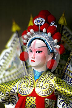 Peking opera doll close up