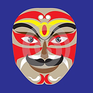 Peking opera mask makeup