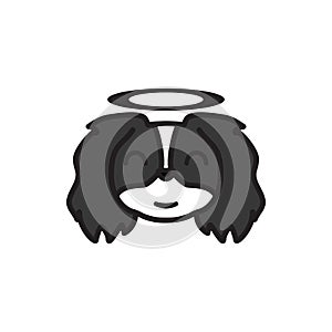 Pekingese, emoji, innocent multicolored icon. Signs and symbols icon can be used for web, logo, mobile app, UI UX