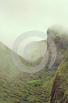 Pele mountain in martinique island