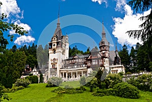 PELES CASTLE IN SINAIA, ROMANIA