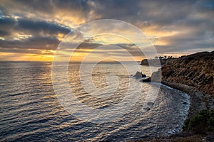 Pelican Cove and Point Vicente at Sunset