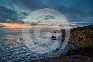 Pelican Cove and Point Vicente after Sunset