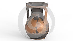 Pelike with white background