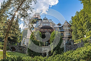 The PeliÈ™or Castle in Sinaia, Transylvania, Romania, built in 1899â€“1902