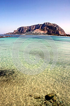 Pellegrino mount seascape, Palermo