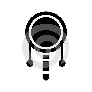 Pellet drum vector, Chinese lunar new year solid icon