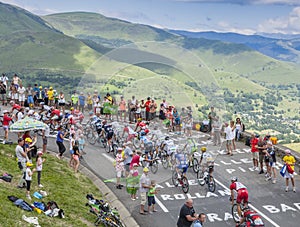 The Peloton in Mountains - Tour de France 2014