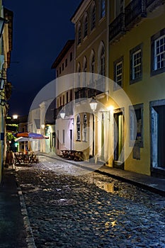 Pelourinho street in Salvador city