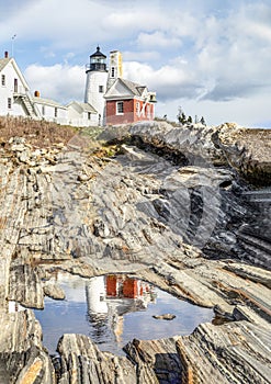 Pemaquid Point Lighthouse Reflection - Maine