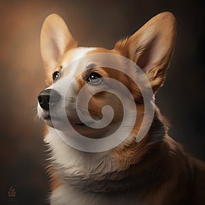 Pembroke Welsh Corgi Pembroke dog portrait