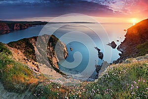 Pembrokeshire Coast Sunset photo