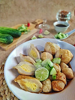 Pempek Indonesian tradisional food photo