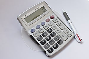 Pen and calculator