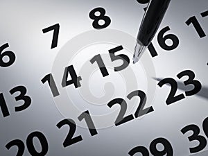 Penna un calendario 