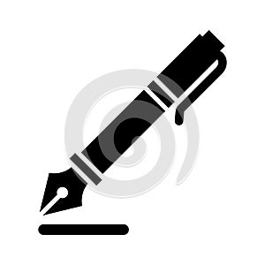 Pen, calligraphy Pen, calligraphy, drawing fully editable vector icon