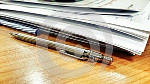 Pen and Documents, work