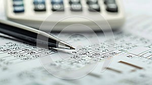 The Pen and Financial Report.AI generated