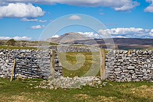 Pen-ghent above Stainforth in the Yorkshire Dales